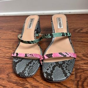 Steve Madden snakeskin printed heels